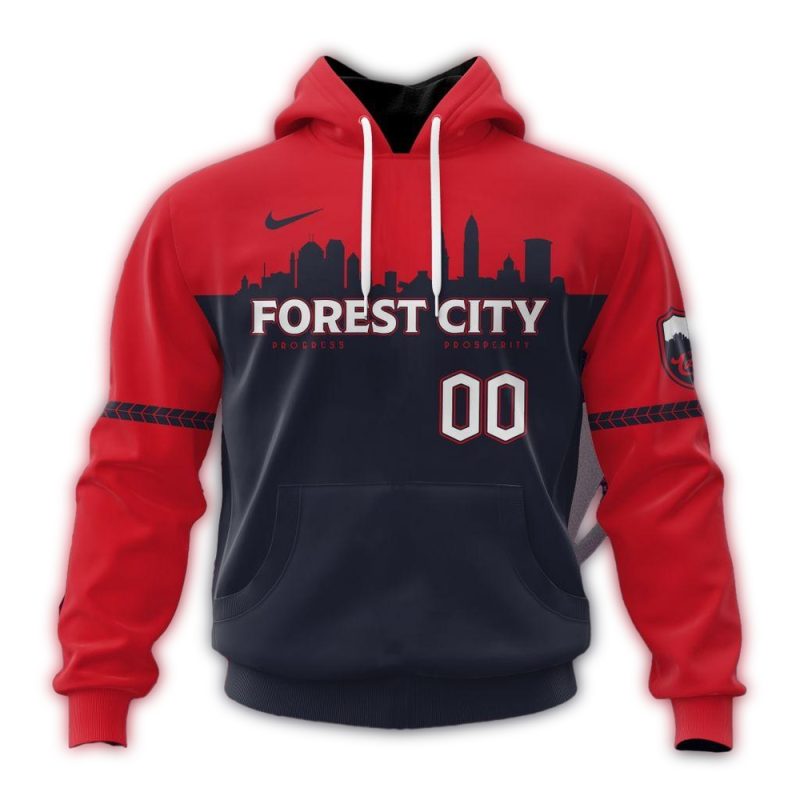 Personalized Name and Number Cleveland Guardians Forest City AOP Hoodie 1