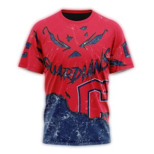 Custom Cleveland Guardians Jack O' Lantern Halloween All Over Print T-Shirt