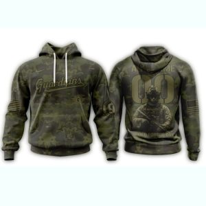 Custom Name & Number Cleveland Guardians Military Appreciation Hoodie