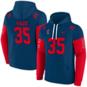 Custom Cleveland Guardians All-Over Print Hoodie With Name & Number
