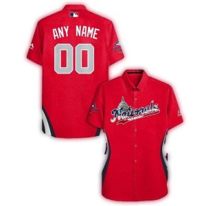 Custom Washington Nationals Hawaiian Shirt With Name And Number