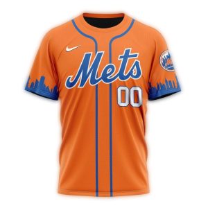 Personalized New York Mets Stripe All-Over Print T-Shirt For Fans