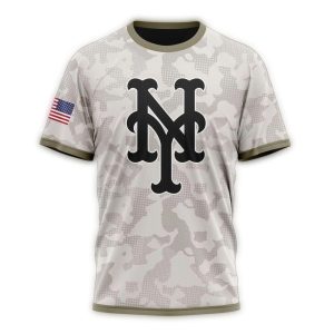 Custom New York Mets Armed Forces Day All-Over Print T-Shirt