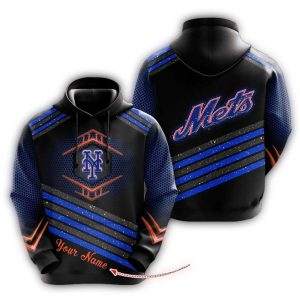 Custom New York Mets All-Over Print Hoodie For Baseball Fans