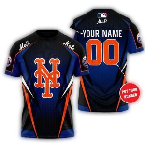 Personalized New York Mets All-Over Print T-Shirt For Baseball Fans