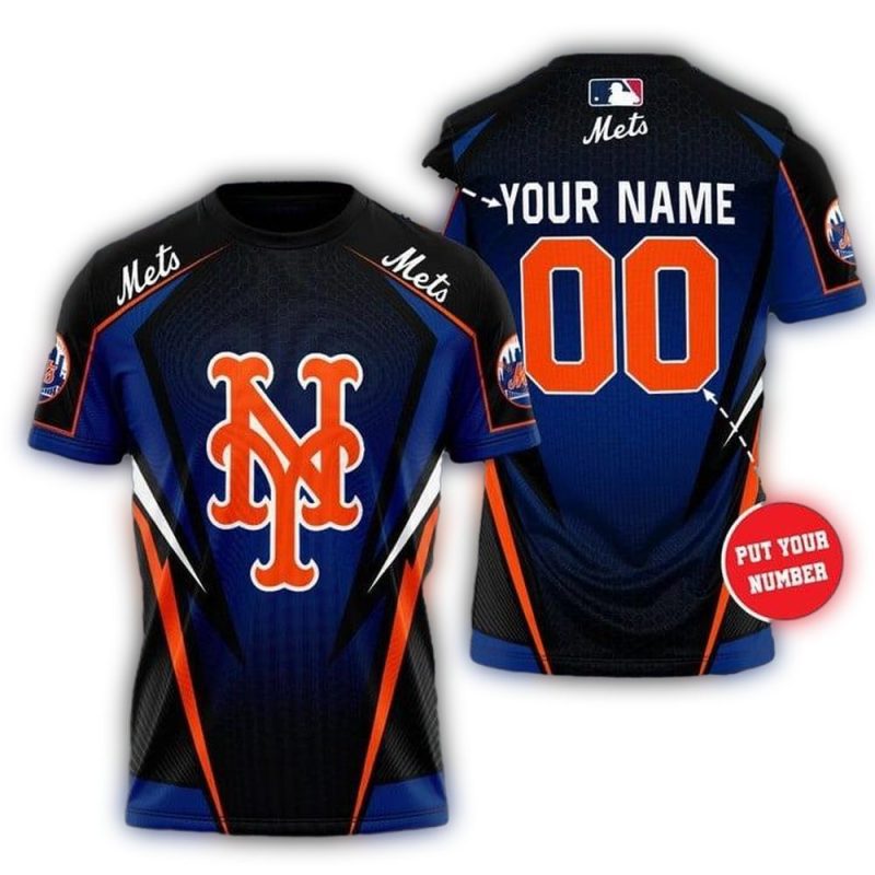 Personalized New York Mets Baseball Team All over Print T Shirt 1
