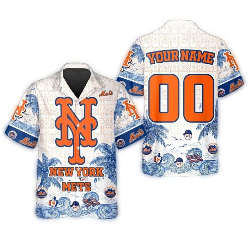 Personalized New York Mets Coastal Escape Hawaiian Shirt 1