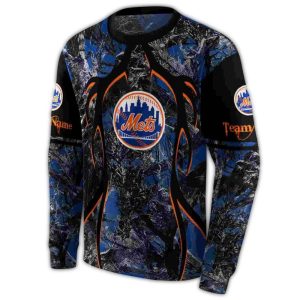 Personalized New York Mets Hunting Theme All-Over Print Hoodie