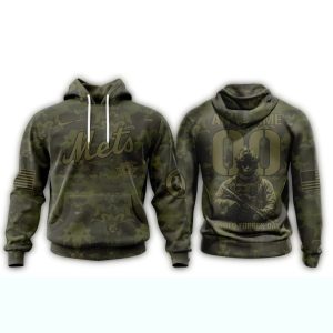 Custom New York Mets Military Appreciation Month All-Over Print Hoodie