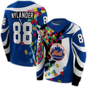 Personalized New York Mets All-Over Print Sweatshirt For Fans