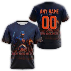 Custom New York Mets All-Over Print T-Shirt For Fans