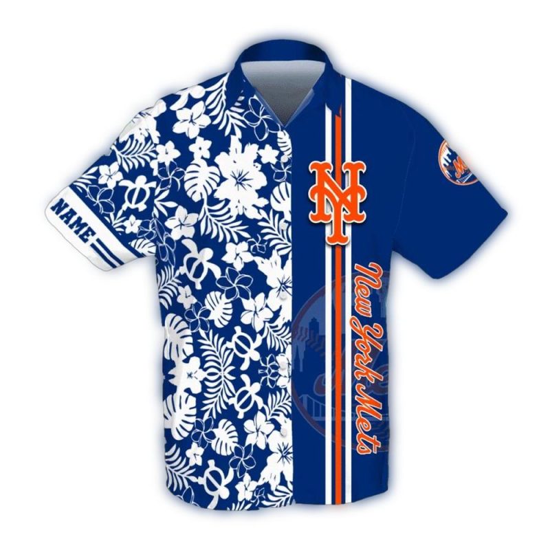 Personalized New York Mets Summer Bliss Hawaiian Shirt 1
