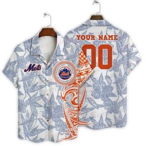 Personalized Tropical Game Day Hawaiian Shirt For New York Mets Fans