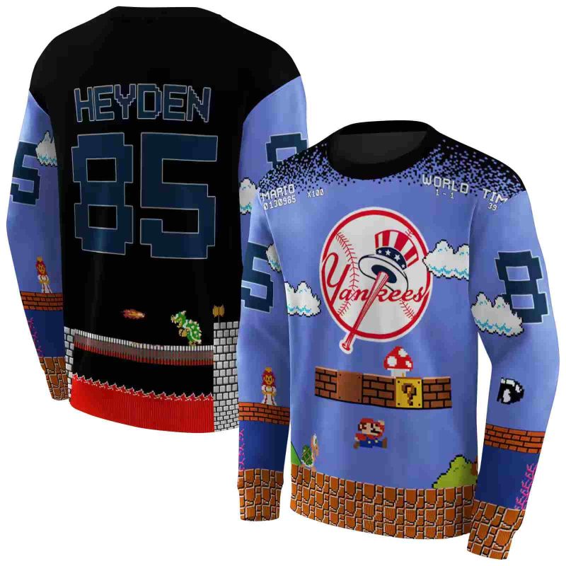 Personalized New York Yankees Mario AOP Sweatshirt 1