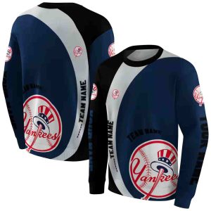 Custom New York Yankees Minimalist All-Over Print Sweatshirt