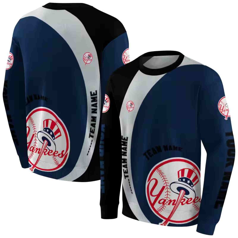 Personalized New York Yankees Minimalist AOP Sweatshirt 1