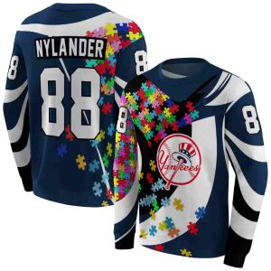 Personalized New York Yankees All-Over Print Sweatshirt For Fans