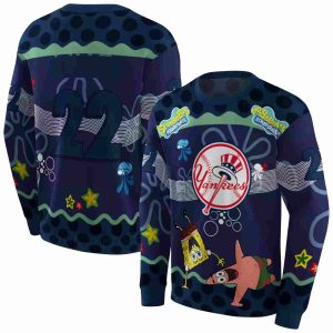 Personalized New York Yankees Patrick Star Cartoon Sweatshirt For Fans