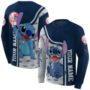 Custom New York Yankees All-Over Print Sweatshirt For Fans