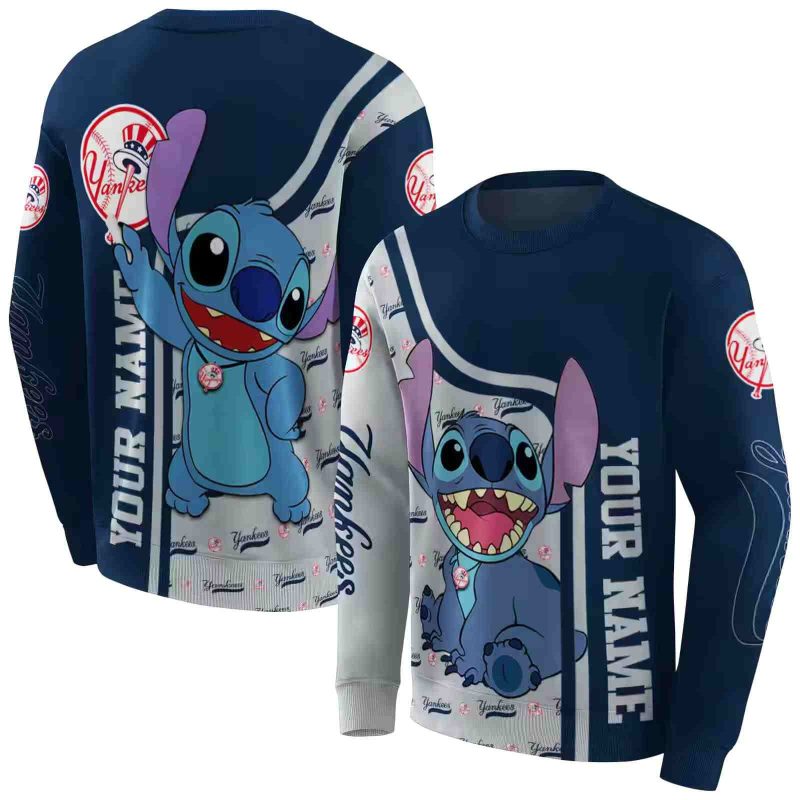 Personalized New York Yankees Stitch AOP Sweatshirt 1