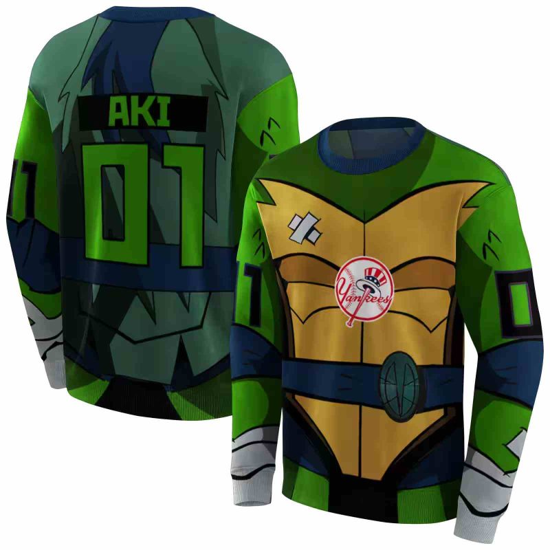 Personalized New York Yankees Superhero Armor AOP Sweatshirt 1