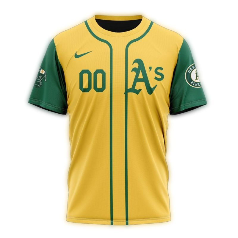 Personalized Oakland Athletics Alternate Concept Stripe AOP T Shirt 1