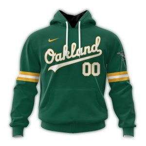 Custom Oakland Athletics All-Over Print Hoodie - Personalized Sportswear