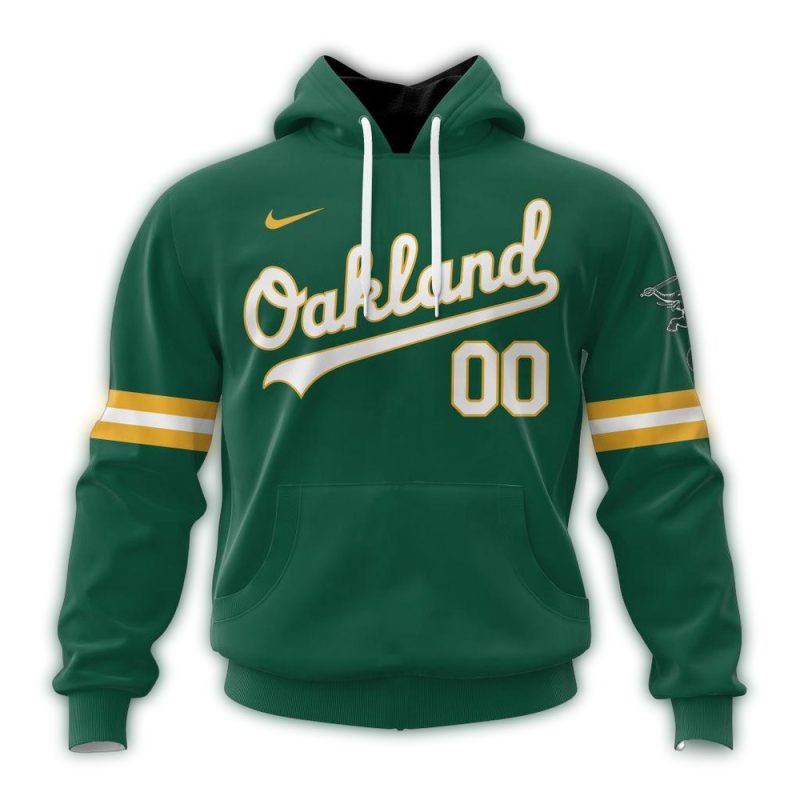 Personalized Oakland Athletics Alternate Kits AOP Hoodie 1