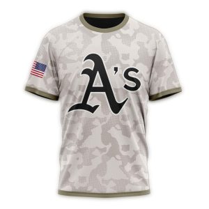 Personalized Oakland Athletics Armed Forces Day All Over Print T Shirt