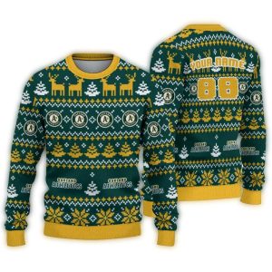 Custom Oakland Athletics Christmas Ugly Sweater For Holiday Cheer