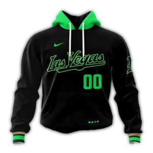 Custom Oakland Athletics City Connect Black All-Over Print Hoodie