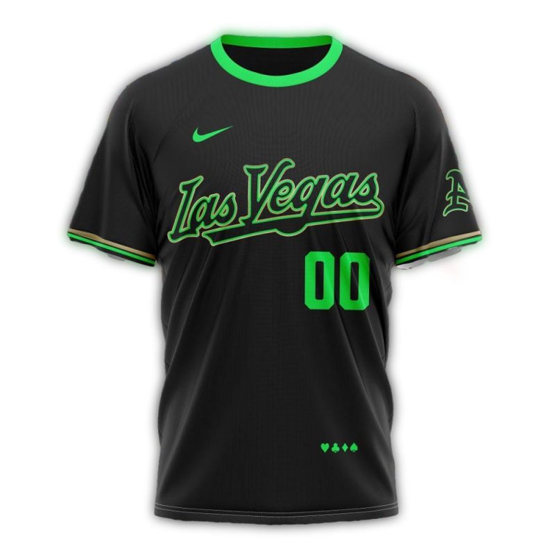 Personalized Oakland Athletics City Connect Black AOP T Shirt 1