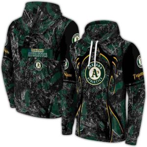 Custom Oakland Athletics Hunting Theme All-Over Print Hoodie For Fans
