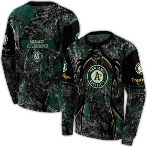 Personalized Oakland Athletics Hunting Theme All Over Print Sweatshirt
