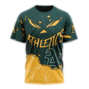 Personalized Oakland Athletics Jack O Lantern Halloween All Over Print T Shirt