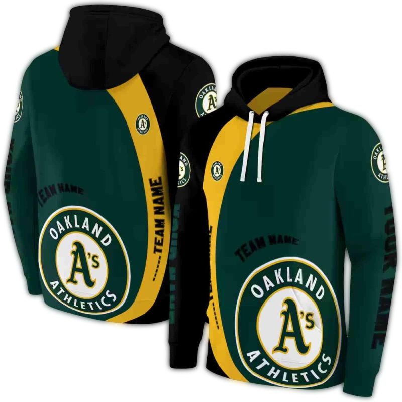 Personalized Oakland Athletics Minimalist AOP Hoodie 1