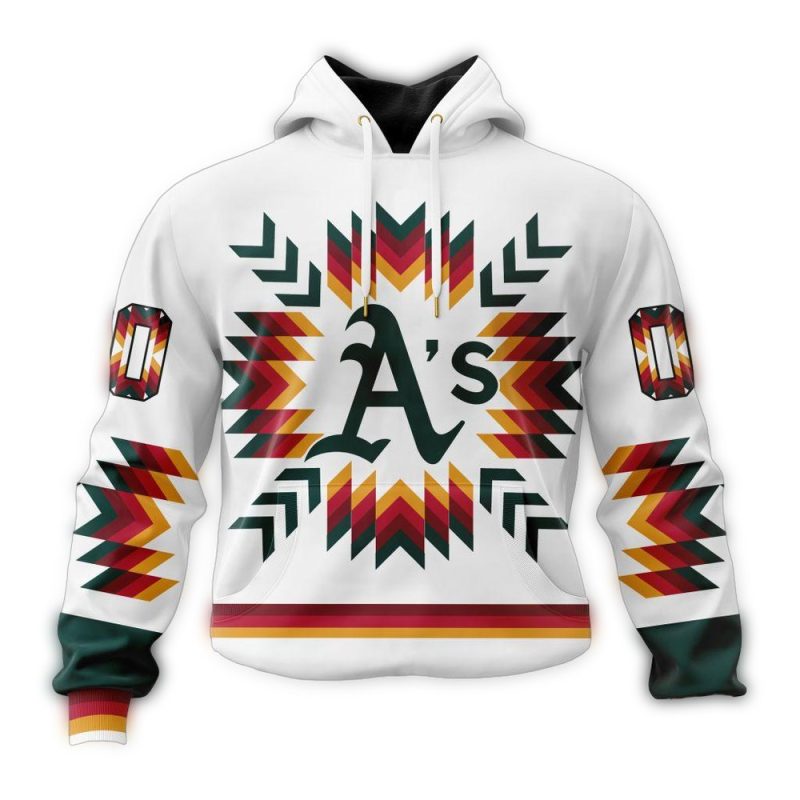 Personalized Oakland Athletics Native AOP Hoodie 1