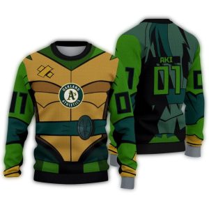 Custom Oakland Athletics Ninja Turtle Sweatshirt - Fun & Unique Design