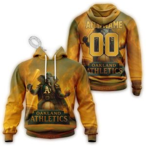 Custom Oakland Athletics All-Over Print Hoodie For Fans