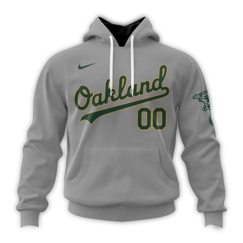 Personalized Oakland Athletics Road Kits 2024 AOP Hoodie 1