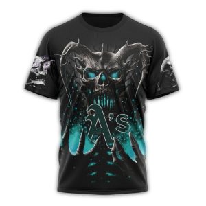 Personalized Oakland Athletics Skull Death All Over Print T Shirt