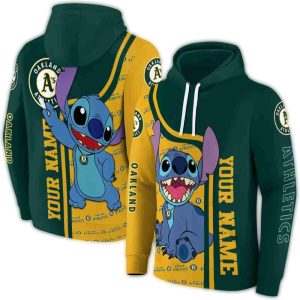 Custom Oakland Athletics All-Over Print Hoodie For Fans
