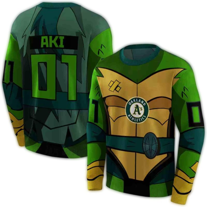 Personalized Oakland Athletics Superhero Armor AOP Hoodie 1