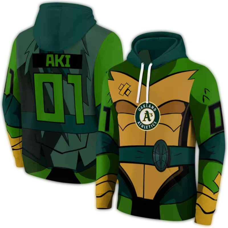Personalized Oakland Athletics Superhero Armor AOP Sweatshirt 1
