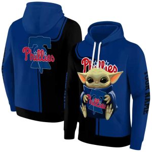 Personalized Philadelphia Phillies Baby Yoda All Over Print Hoodie