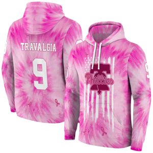 Personalized Philadelphia Phillies Cancer Support Pink All Over Print Hoodie
