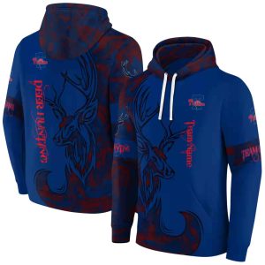 Personalized Philadelphia Phillies Deer Silhouette All Over Print Hoodie