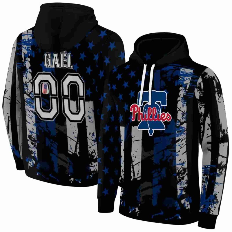Personalized Philadelphia Phillies Distressed Flag US AOP Hoodie 1