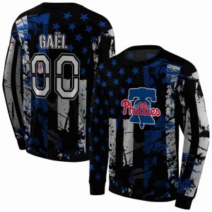 Personalized Philadelphia Phillies Distressed Flag Us All Over Print Sweatshirt