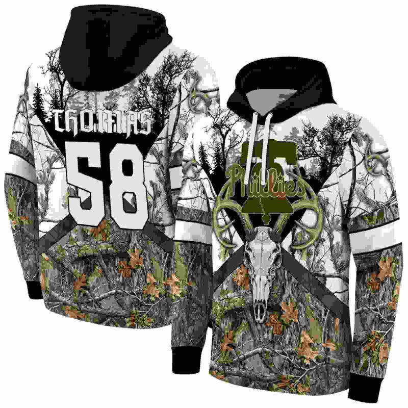 Personalized Philadelphia Phillies Forest Silhouette AOP Hoodie 1